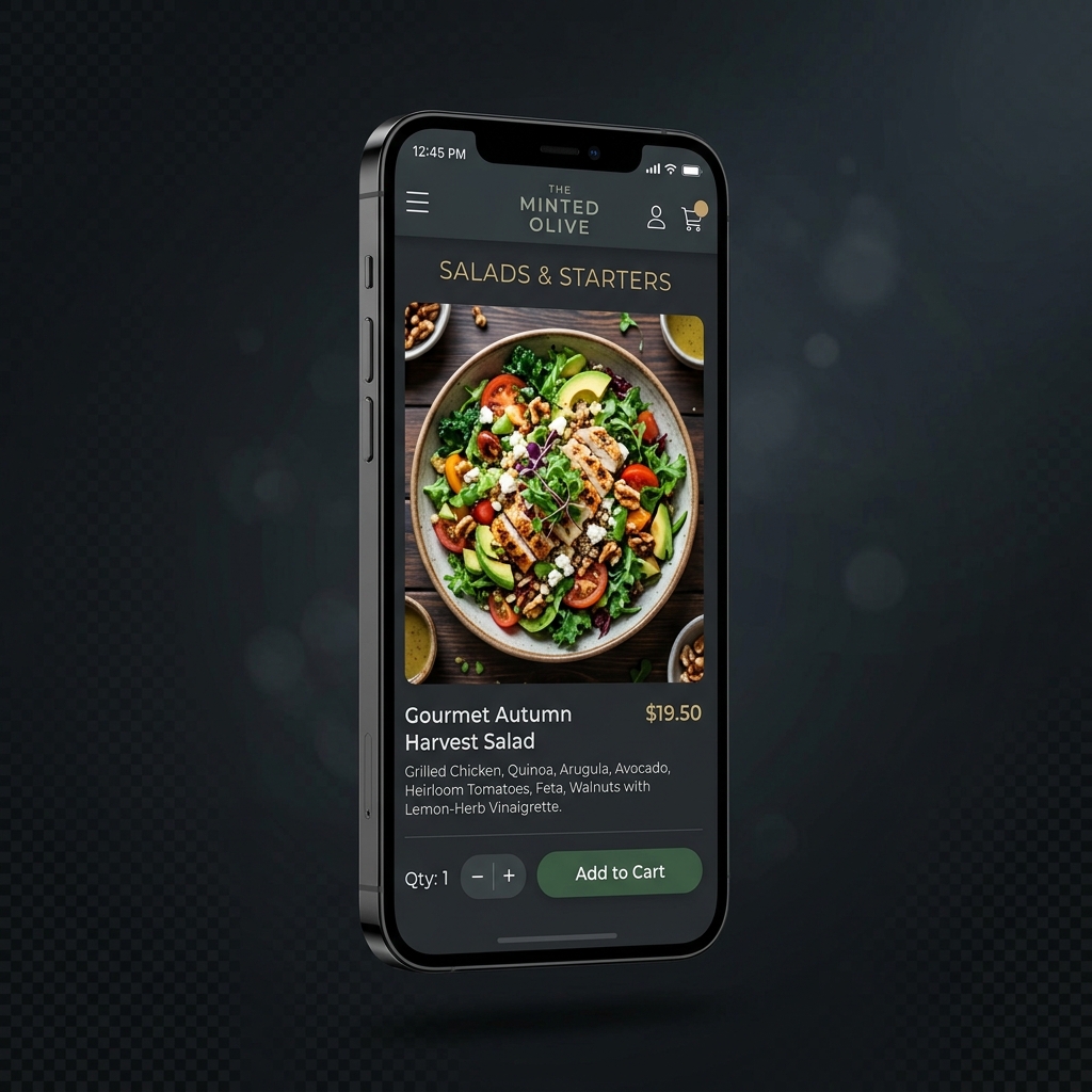 Interactive Menu Mockup