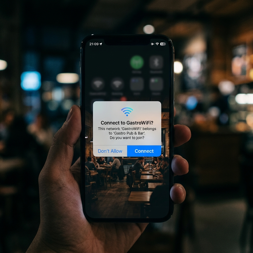 WiFi Auto-connect Mockup